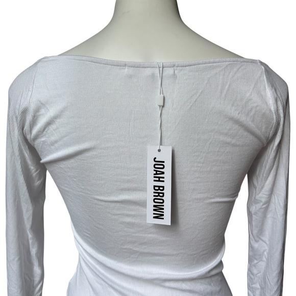 NWT, Joah Brown Square Neck Tight Rib Top, Sz M/L - Picture 10 of 14